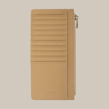 Beige – Elara 151 Large Zip Cardholder