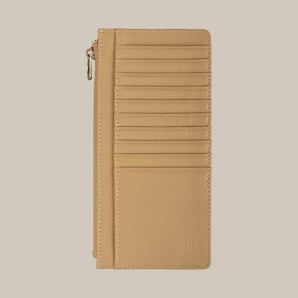 Beige – Elara 151 Large Zip Cardholder