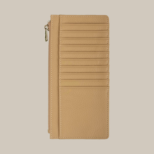 Beige – Elara 151 Large Zip Cardholder
