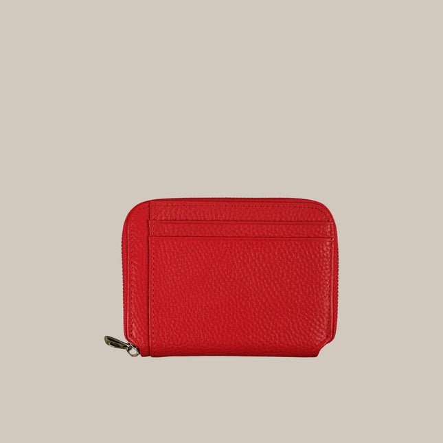 Red - Noa 231 Small Zip Wallet