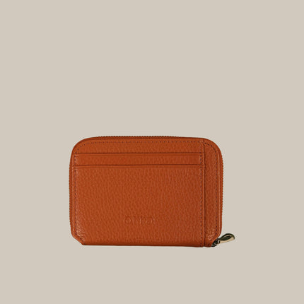 Tan - Noa 231 Small Zip Wallet