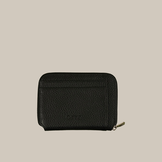 Black - Noa 231 Small Zip Wallet