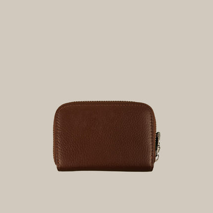 Chocolate - Mila 161 Compact Zip Cardholder