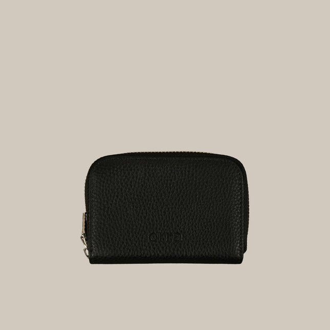 Black - Mila 161 Compact Zip Cardholder
