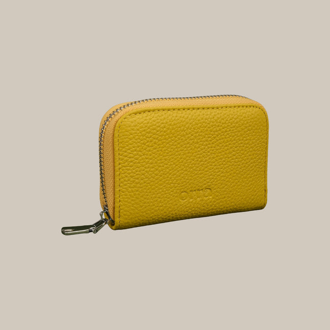 Lemon Yellow - Mila 161 Compact Zip Cardholder