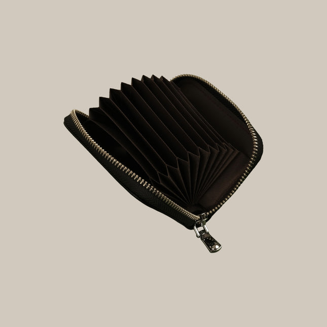 Black - Mila 161 Compact Zip Cardholder