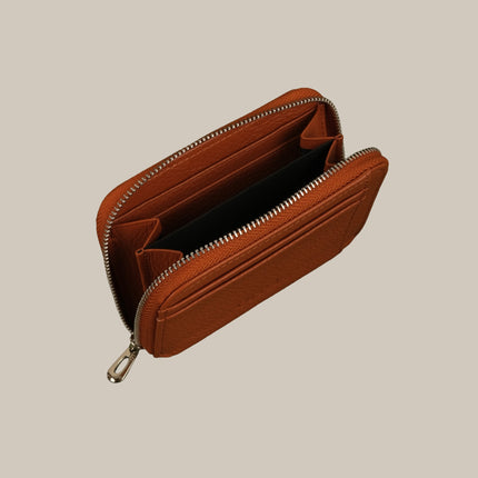 Tan - Noa 231 Small Zip Wallet