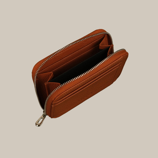 Tan - Noa 231 Small Zip Wallet