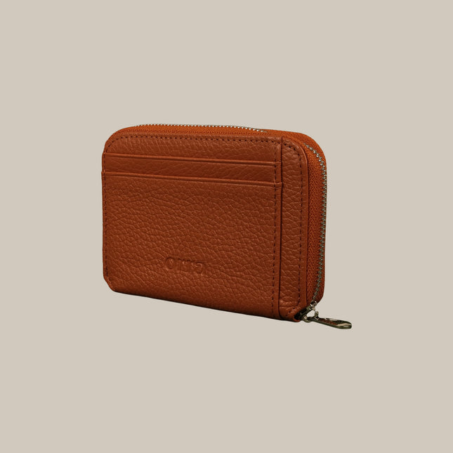 Tan - Noa 231 Small Zip Wallet