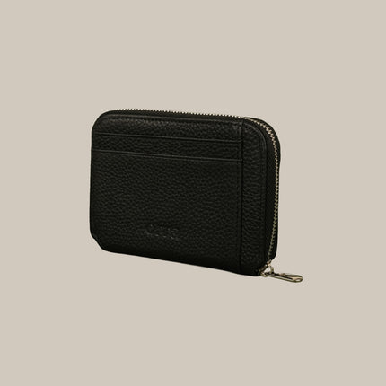 Black - Noa 231 Small Zip Wallet