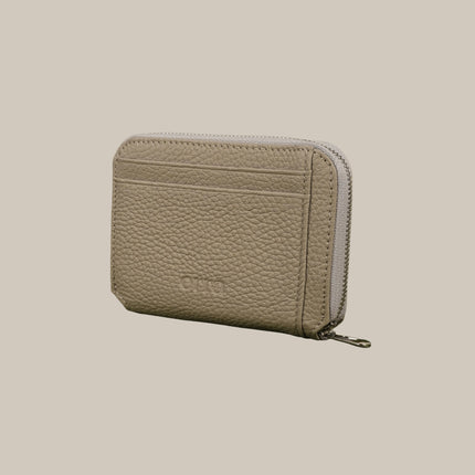 Taupe - Noa 231 Small Zip Wallet