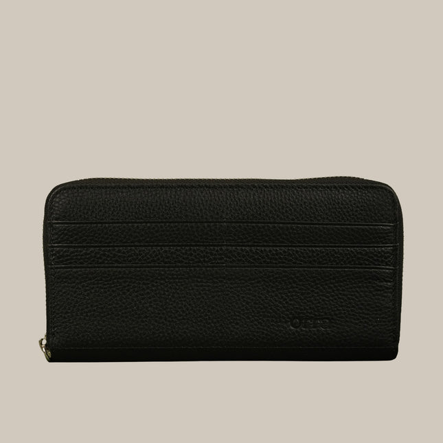 Black - Noa 251 Large Zip Wallet