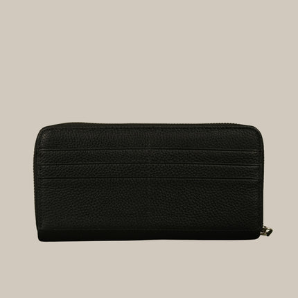 Black - Noa 251 Large Zip Wallet