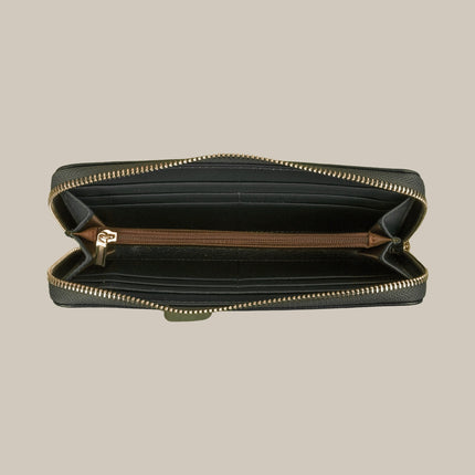 Black - Noa 251 Large Zip Wallet