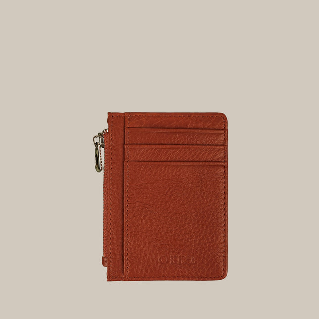 Brown – Elara 152 Small Zip Cardholder