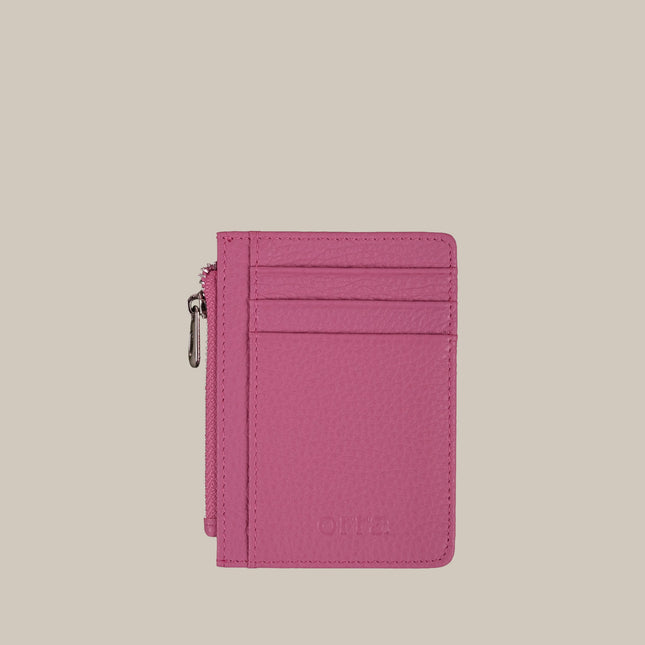 Flamingo Pink – Elara 152 Small Zip Cardholder