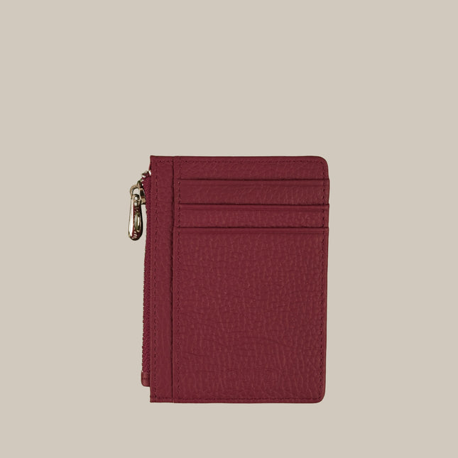 Burgundy – Elara 152 Small Zip Cardholder