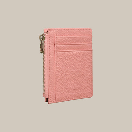 Pastel Pink – Elara 152 Small Zip Cardholder