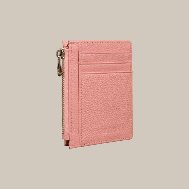 Pastel Pink – Elara 152 Small Zip Cardholder