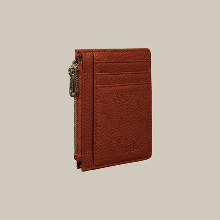 Brown – Elara 152 Small Zip Cardholder