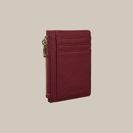 Burgundy – Elara 152 Small Zip Cardholder