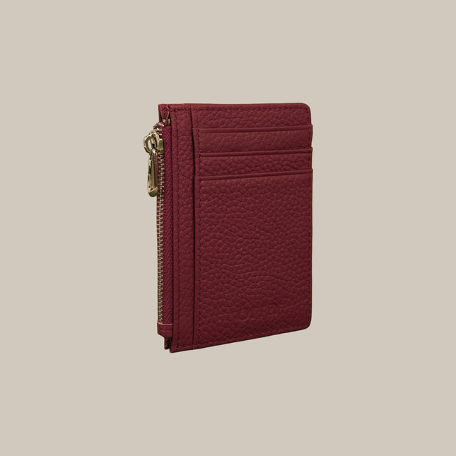 Burgundy – Elara 152 Small Zip Cardholder