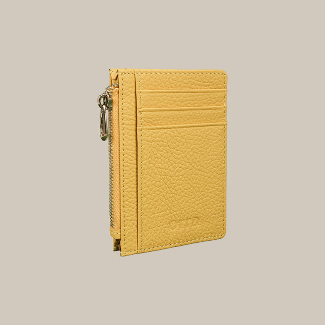 Butter Yellow – Elara 152 Small Zip Cardholder