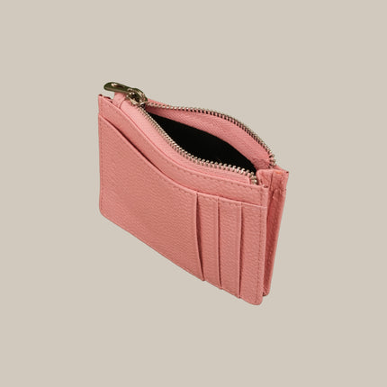 Pastel Pink – Elara 152 Small Zip Cardholder