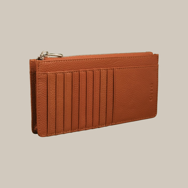 Tan – Elara 151 Large Zip Cardholder