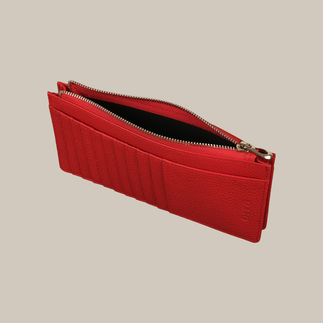 Red – Elara 151 Large Zip Cardholder