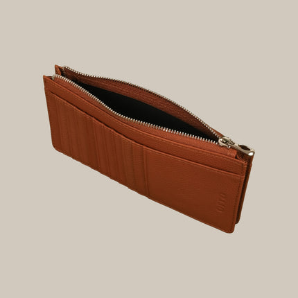 Tan – Elara 151 Large Zip Cardholder