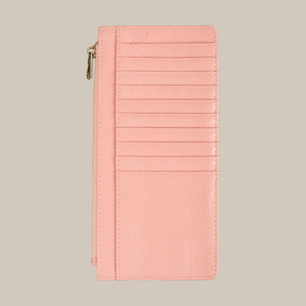 Pastel Pink – Elara 151 Large Zip Cardholder
