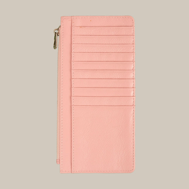 Pastel Pink – Elara 151 Large Zip Cardholder