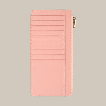 Pastel Pink – Elara 151 Large Zip Cardholder