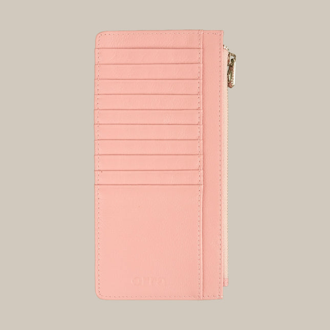 Pastel Pink – Elara 151 Large Zip Cardholder