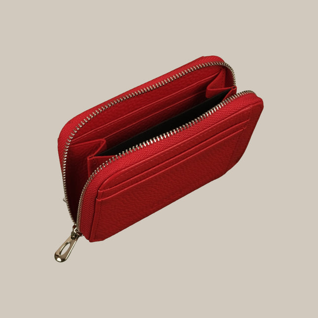 Red - Noa 231 Small Zip Wallet
